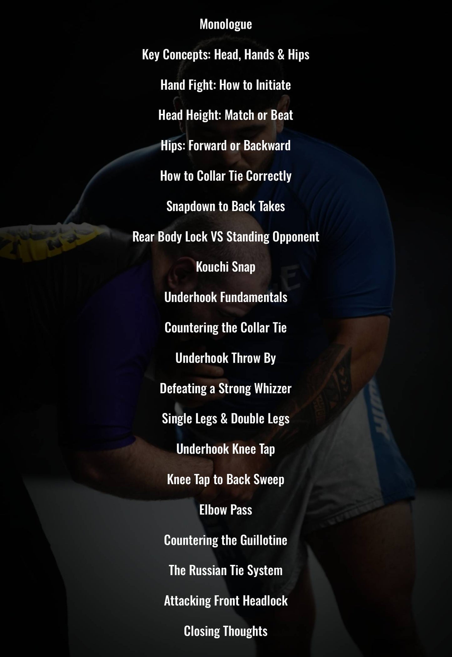 Wrestling For Jiu Jitsu